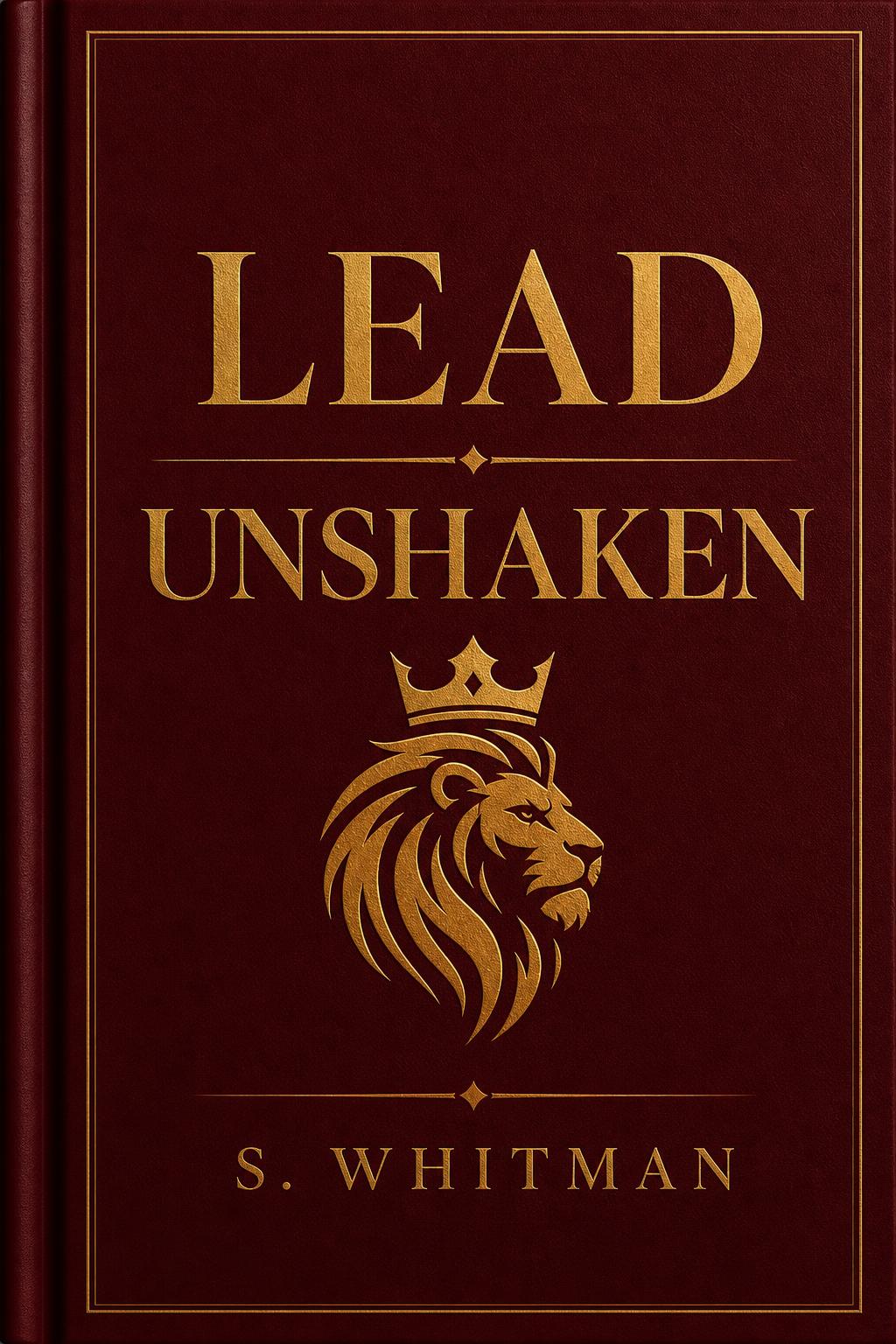 Lead Unshaken by S. Whitman — Leadership book cover